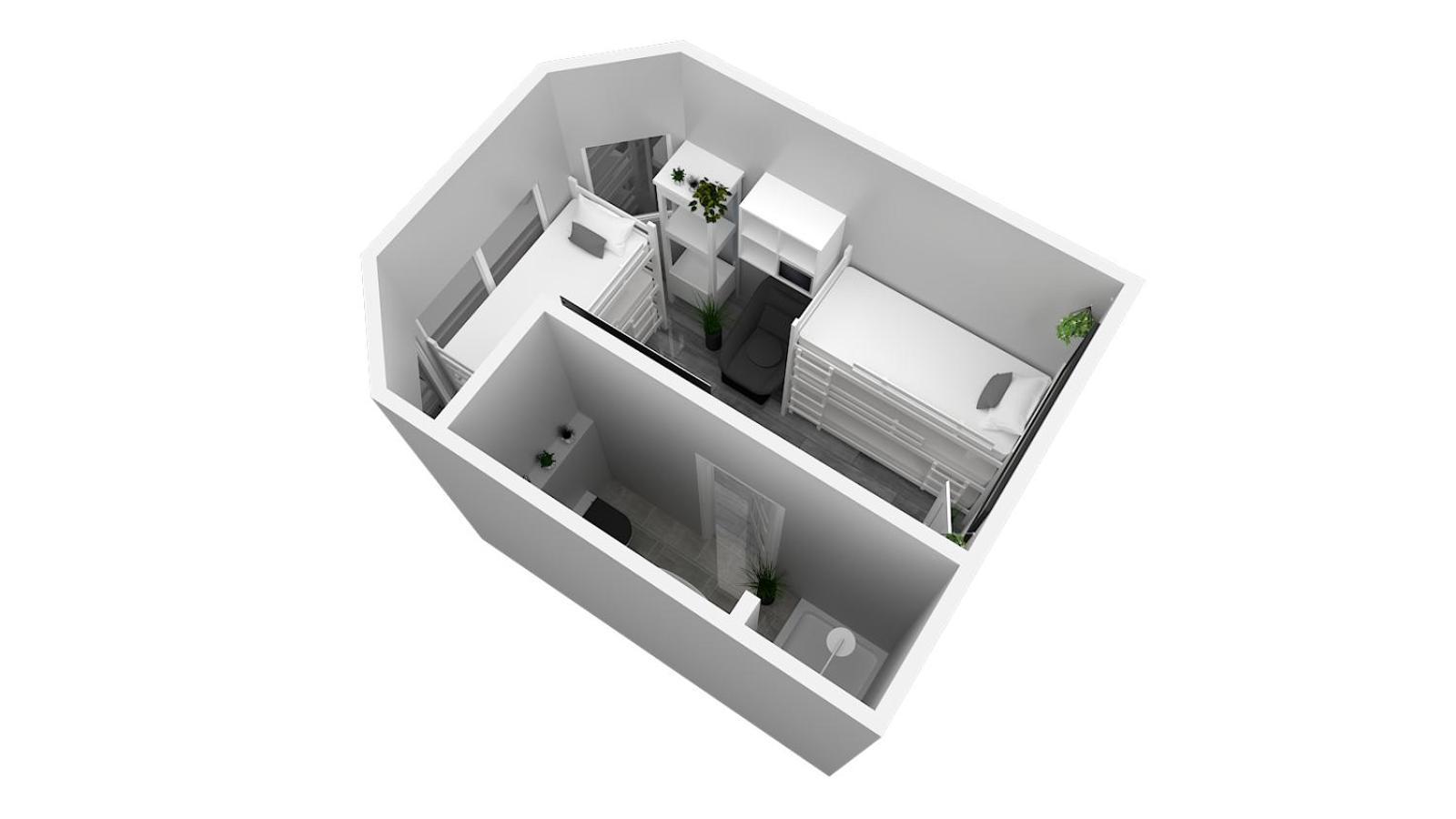 Hotel Ulm Zentrum - Komplettes Zimmer, Hochbett, Android Tv & Eigenem Bad - Perfekt Fuer Familien & Gruppen ห้อง รูปภาพ